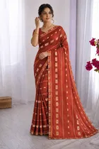 Bollywood Embroidered Georgette Saree for Women 