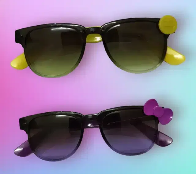 UV Protected Sunglasses for Kids (Pack of 2) (Multicolor, 4-10 Years)