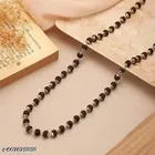 Silver Plated Karungali Mala for Men 