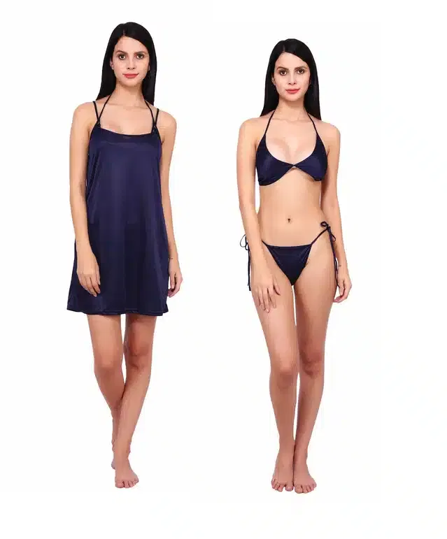 Babydolls for Women (Navy Blue, Set of 1)