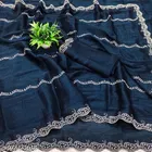 Simmer Embellished Saree For Women, Blue