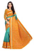Art Silk Bandhani Saree for Women 