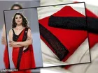 Georgette Saree for Women, Red 