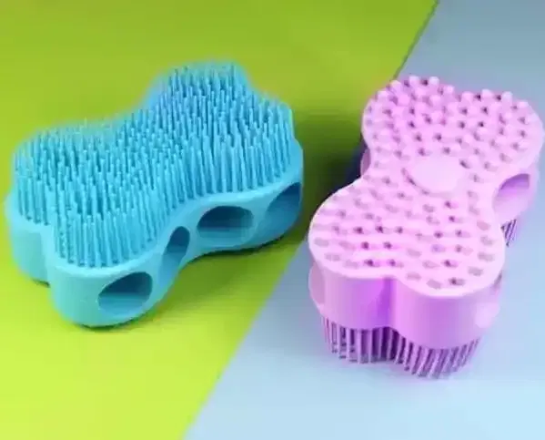 Soft Silicone Body Scrub Bath Brush For Baby Shower