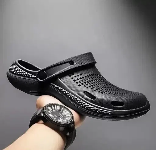Clogs for Men (Black, 10)