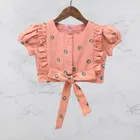 Rayon Printed Lehenga with Choli for Girls 