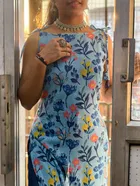 Floral Georgette Tie-Up Kurti for Women 