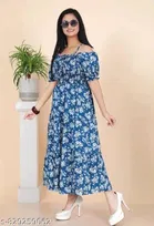 Pleated Printed One Piece Dress 