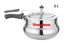 Vandana 2 L Handi Aluminium InnerLid Pressure Cooker Gas Stovetop Compatible 