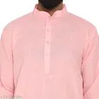 Cotton Blend Solid Kurta with Pyjama for Men 