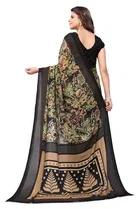 Women Georgette Printed Saree With Unstitched Blouse 