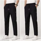 Cotton Pants for Men, Black, Pack of 2 