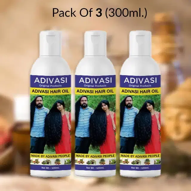 Adivasi Hair Oil (Pack of 3, 100 ml)