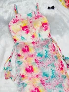 Organza Printed Kurti for Women 