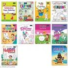Bookford Cute Copy Coloring Books Amazing Combo Set for kids - Set of 10 books - Hindi Varnamala, Unicorns, Our Helpers, and Many more