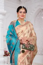 Kanjeevaram Silk Zari Woven Saree for Women 
