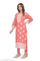Cotton Embroidered Kurti for Women 