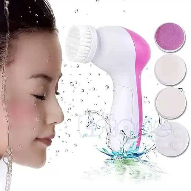 5 in 1 Electric Facial Massager for Women (Multicolour, Set of 1)