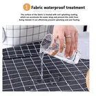 Krishna E PVC Waterproof Red Stripe Kitchen Apron 27Lx21W in 