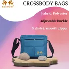 Polyester Small Messenger Crossbody Bag for Men 