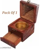 Wooden Dhoop Sticks Holder (Brown)