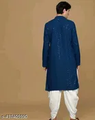 Chikankari Mandarin Neck Kurta for Men 