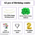 62 Pcs 2nd Birthday Decoration kit, Multicolour, Set of 1