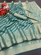 Organza Printed Saree for Women 