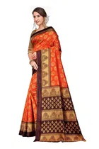 Art Silk Kalamkari Saree for Women 