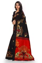 Art Silk Kalamkari Saree for Women 