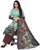 Cotton Floral Print Unstitched Suits Fabric for Women 