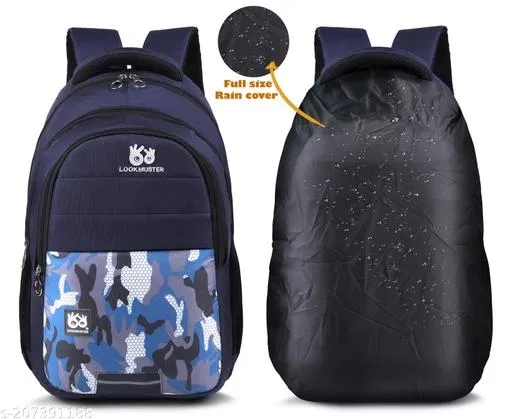 Nylon Backpack for Men & Women, Blue