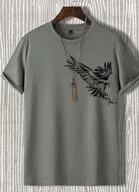 ROund Neck Printed T-shirt for Men 