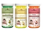 Bon Austin Aromatic, Lemon & Rose Detoxifying Bath Salt Crystal (200 g, Set of 3)