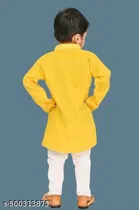 Floral Cotton Kurta Set for Boys 