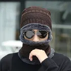 Woolen Cap with Neck Warmer for Men 