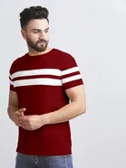 Round Neck Striped T-Shirt for Men 