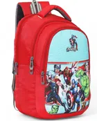 Polyester Backpack for Kids (Red, 25 L)