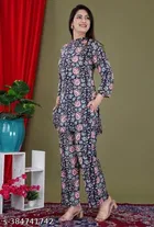 Rayon Top & Bottom Set for Women 