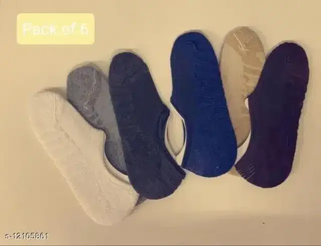 Cotton Blend Socks for Men (Multicolor, Pack of 6)
