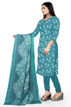 Cotton Floral Print Unstitched Suits Fabric for Women 