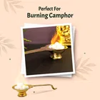 शुभकार्ट नित्या ब्रास पूजा ज्योत कपूरम धुप आरती - 70 g