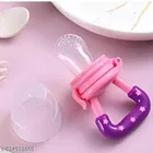 Steel Feeding Bottle ,Fruit Nibbler, Bottle Cleaning Brush With Cutter Spoon