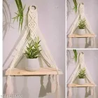 Wooden Hanging Wall Shelves For Home, White