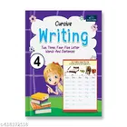 Cursive Writing Two Three Four Five Letter Words and Sentences Book for Kids Part 4 | Handwriting Improvement Practice Book for Children | Early Learning Writing Workbook for Nursery LKG UKG Students | Skill Building Activity Book for Kids