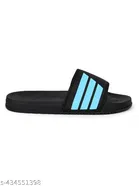 Sliders for Men, Blue & Black 