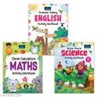 Grammar Galaxy English, Clever Calculators Maths, Wonder Wizards Science Activity Workbook, Set of 3