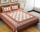 Cotton Queen Bedsheet with 2 Pillow Cover 