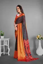 Moss Chiffon Printed Saree for Women 