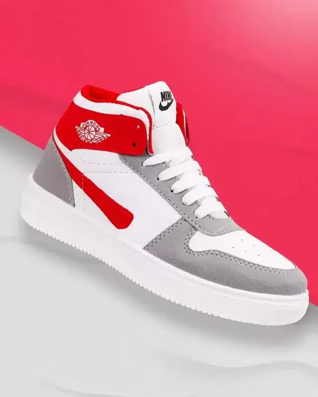 Sneakers for Men (White & Grey, 6)